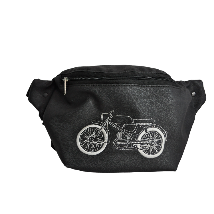 Torebko-nerka Komar Sport – czarna z białym haftem