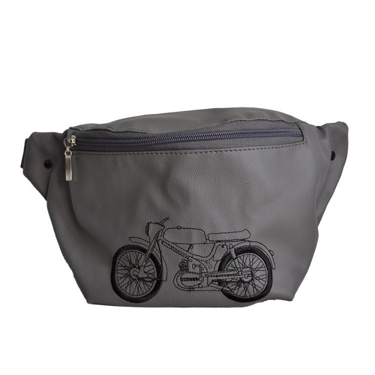 torebko nerka szara z haftem komar sport