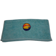 ręcznik turkusowy z haftem Corvette C4