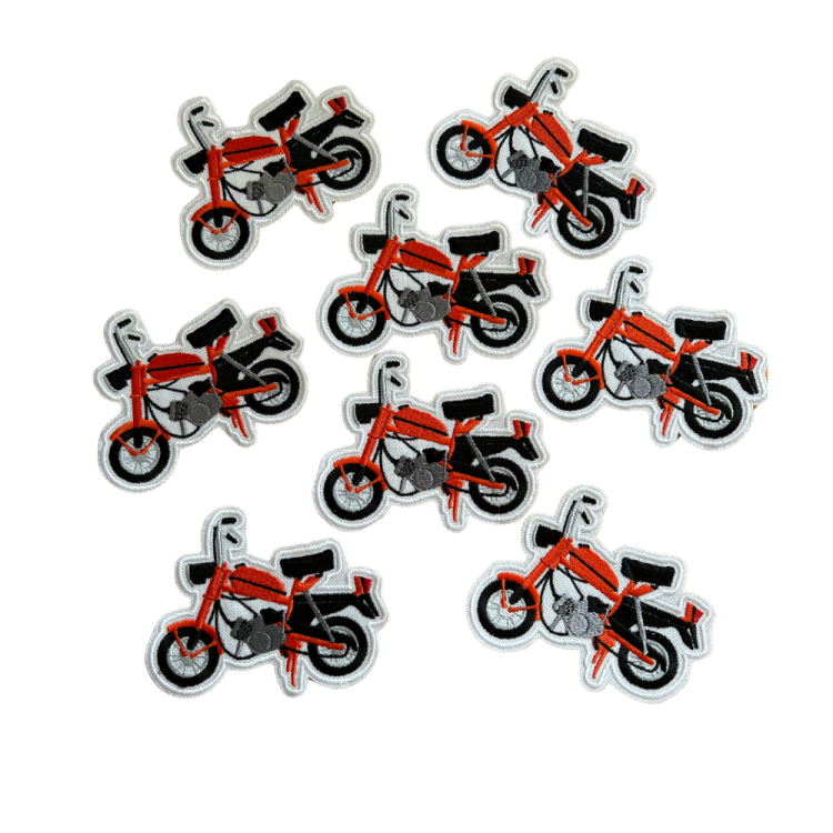 naszywki motorynka Romet Pony pomarańczowa.png