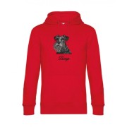 Bluza czerwona sznaucer + imię