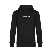 Bluza czarna kangurka haft -Level 30 przód
