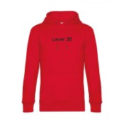 Bluza czerwona kangurka haft -Level 30 przód