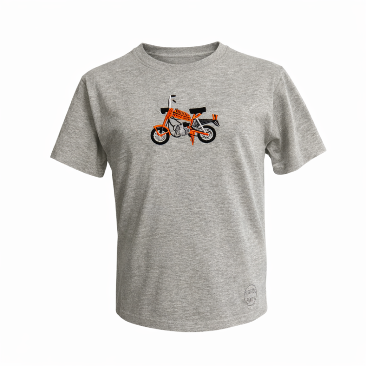 t shirt szary dziecięcy z pomarańczową motorynką.png