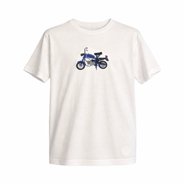 t shirt biały dziecięcy z niebieską motorynką.png