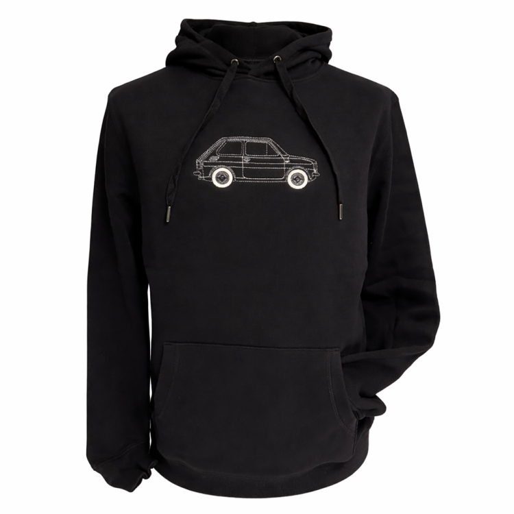 Bluza czarna szkic malucha - haft przód