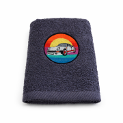 ciemno szary ręcznik